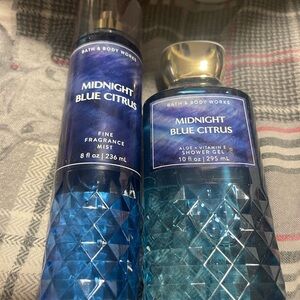 Bath & Body Works Blue Body Wash Luxurious Diamond Texture